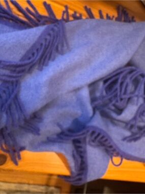 Soft Purple Fringe Scarf Wrap